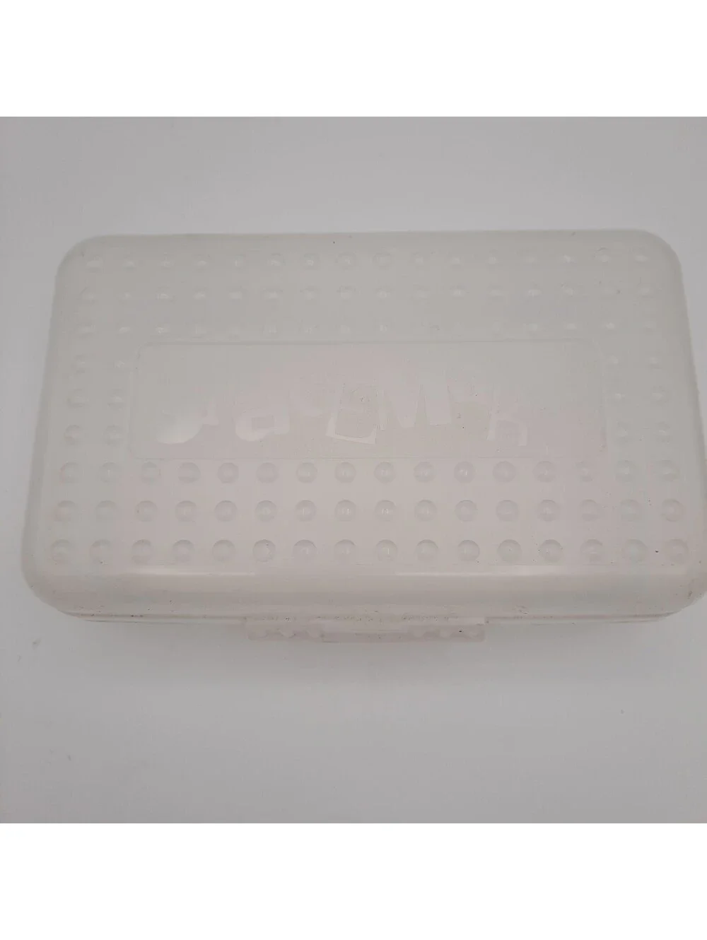SpaceMaker Pencil Box Solid Clear 90s Vintage Plastic Storage Case USA